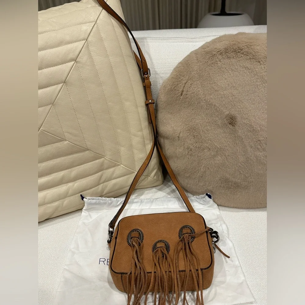 Rebecca minkoff suede small tassel bag with silver hardware - Picture 4 of 6